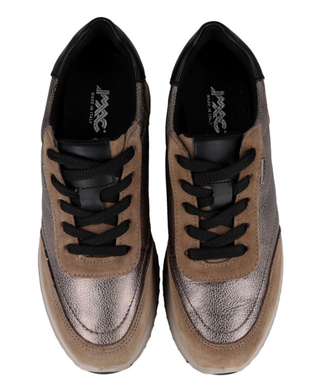 Imac 858248 7152017 Metallic Wedge Sneakers