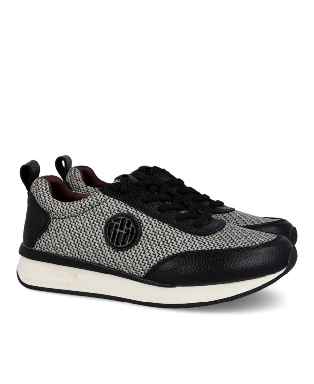 Happy Monk Vanity 010 Black Casual Sneakers Happy Monk Vanity 010 Black Casual Sneakers