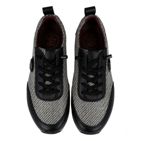 Casual sneakers color negro Happy Monk Vanity 010