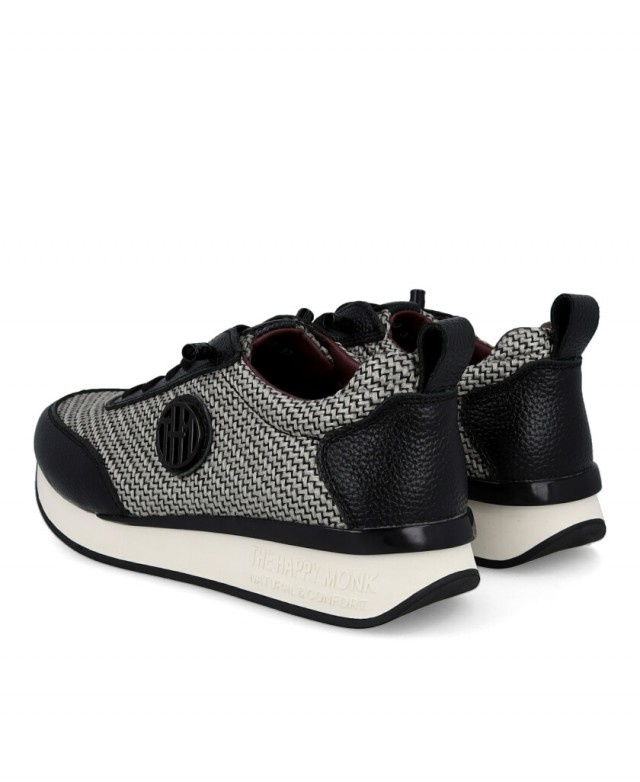 Happy Monk Vanity 010 Black Casual Sneakers Happy Monk Vanity 010 Black Casual Sneakers