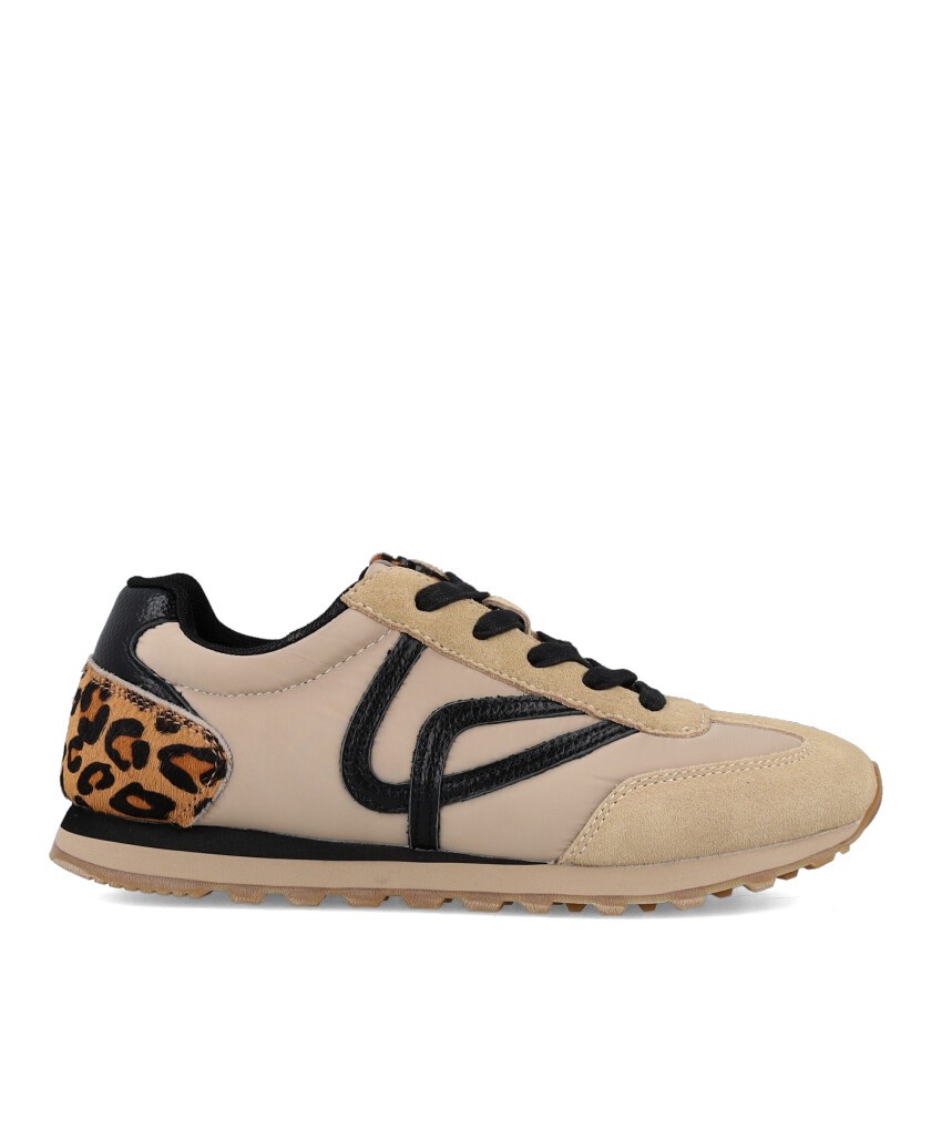 Zapatillas beige urbanas Happy Monk Barna 001