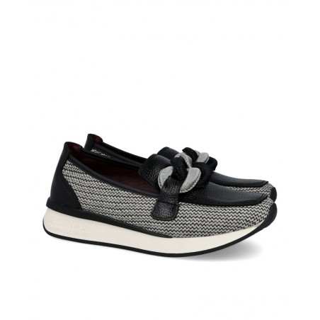 h2Mocasin con abalorio textil Happy Monk Vanity 011 h2 pAnade un toque de sofisticacion a tu armario con los zapatos Happy Monk