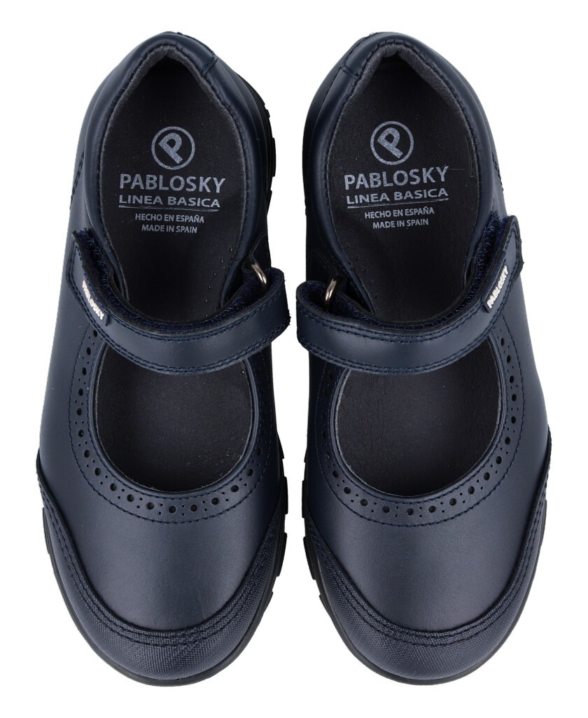 Pablosky 334120 navy blue school shoes