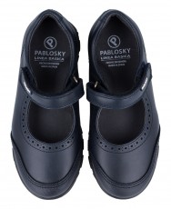 Pablosky 334120 navy blue school shoes