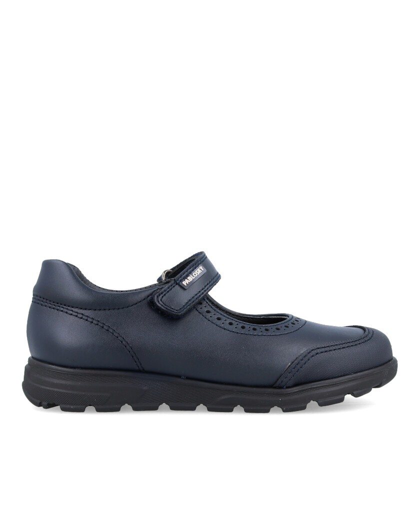 Pablosky 334120 navy blue school shoes