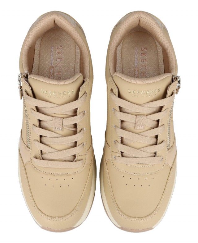 Skechers Billion 2 177341 Beige Wedge Sneakers