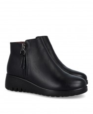 Happy Monk Granada 007 Black Zipper Ankle Boot Happy Monk Granada 007 Black Zipper Ankle Boot