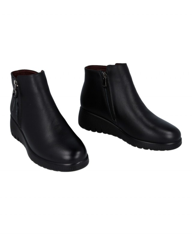 Happy Monk Granada 007 Black Zipper Ankle Boot Happy Monk Granada 007 Black Zipper Ankle Boot