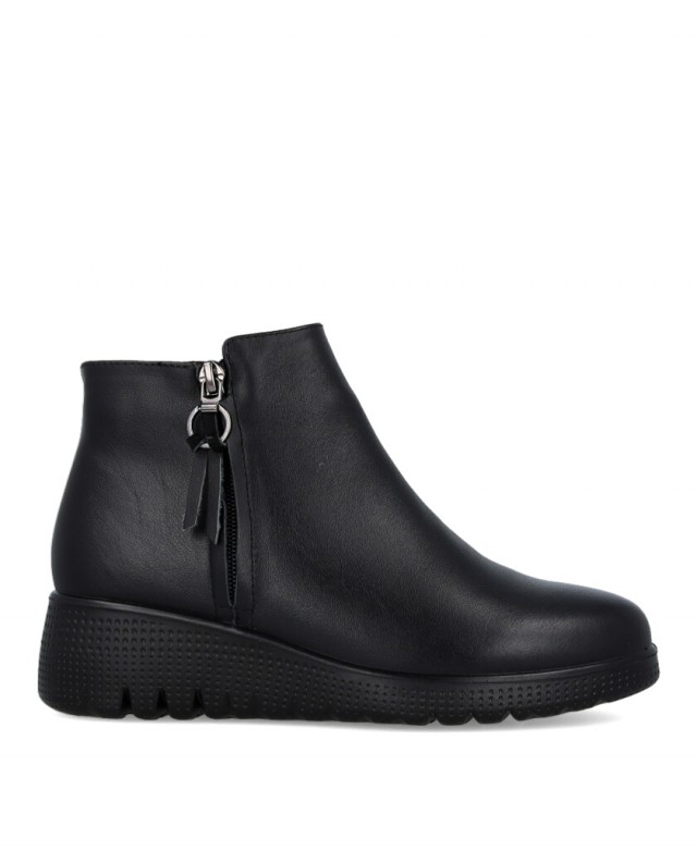 Happy Monk Granada 007 Black Zipper Ankle Boot Happy Monk Granada 007 Black Zipper Ankle Boot