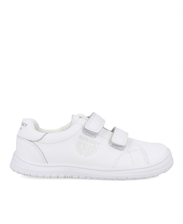Zapato colegial blanco de piel Pablosky 200000