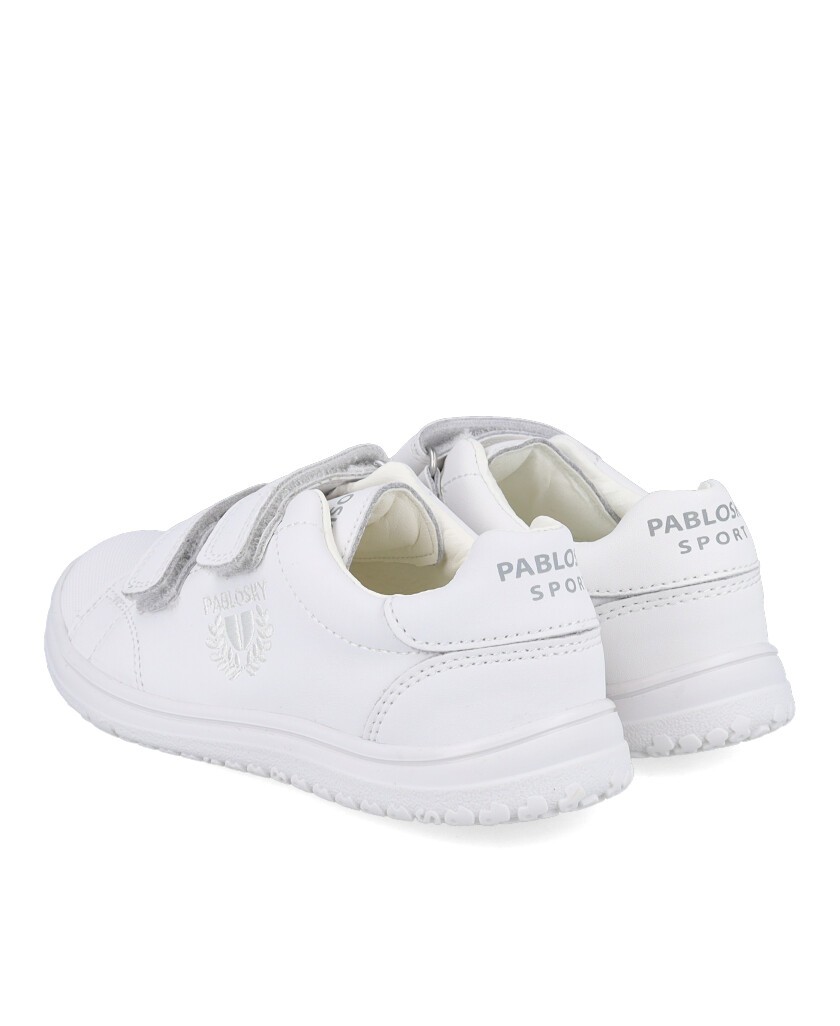Zapato colegial blanco de piel Pablosky 200000