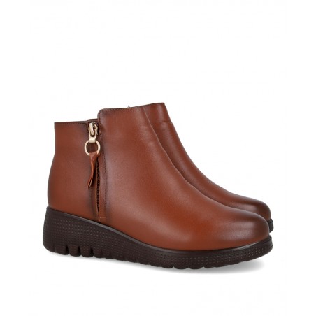 Botines marrones de piel Happy Monk Granada 007