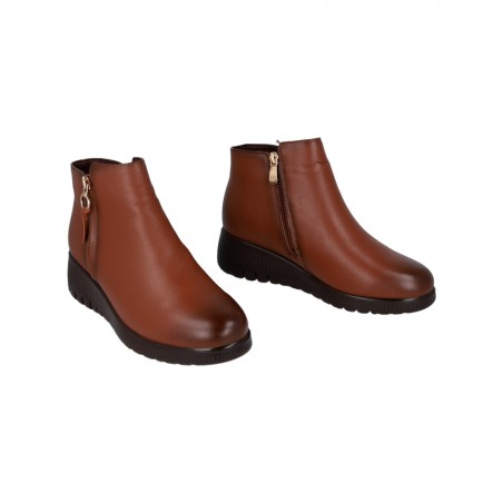 Botines marrones de piel Happy Monk Granada 007
