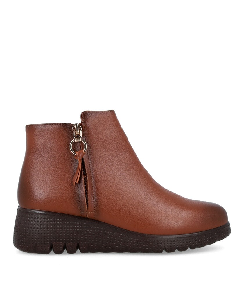 Happy Monk Granada 007 Brown Leather Ankle Boots