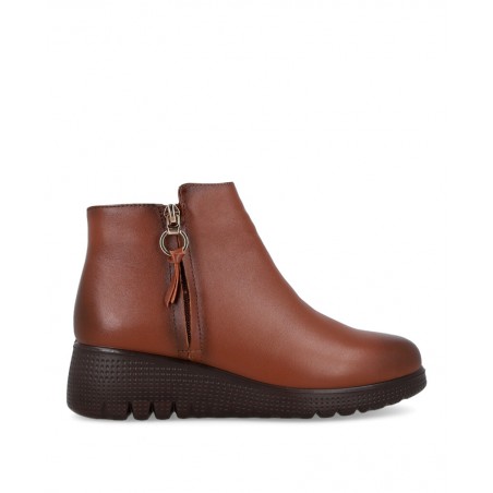 Botines marrones de piel Happy Monk Granada 007