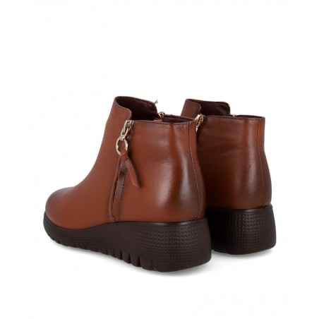 Happy Monk Granada 007 Brown Leather Ankle Boots