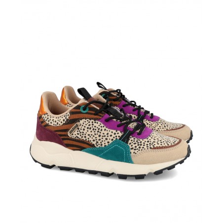 Multicolor wedge sneakers Mustang 60431
