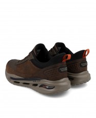 Brown leather sneakers Skechers Slip-Ins 210981