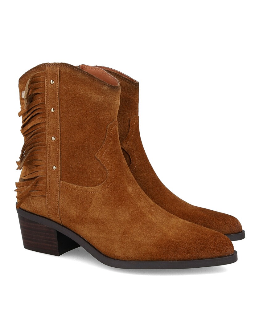 Botines cowboy de color camel Carmela 162663