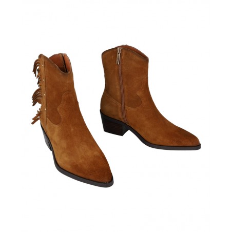 Camel-colored cowboy ankle boots Carmela 162663