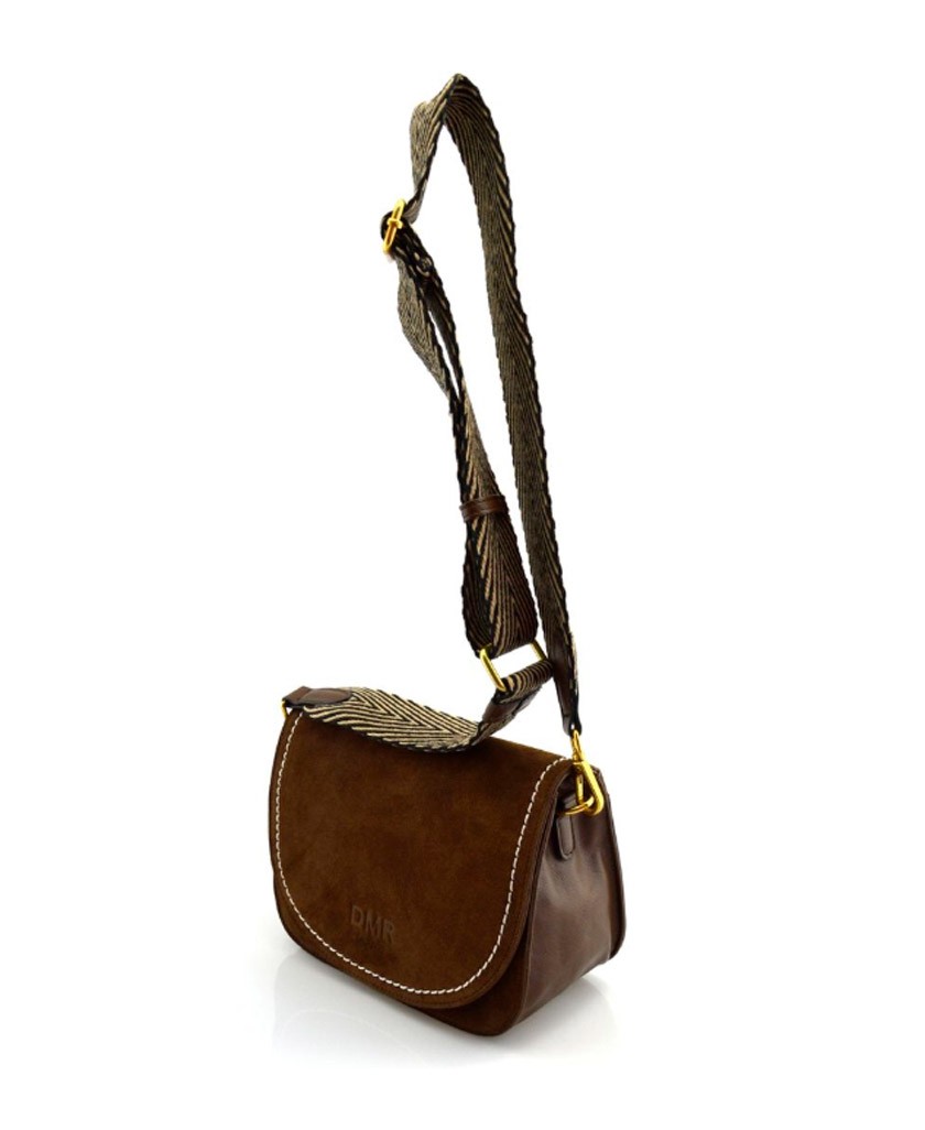 Bolso marrón con asa regulable DMR Touch Cris
