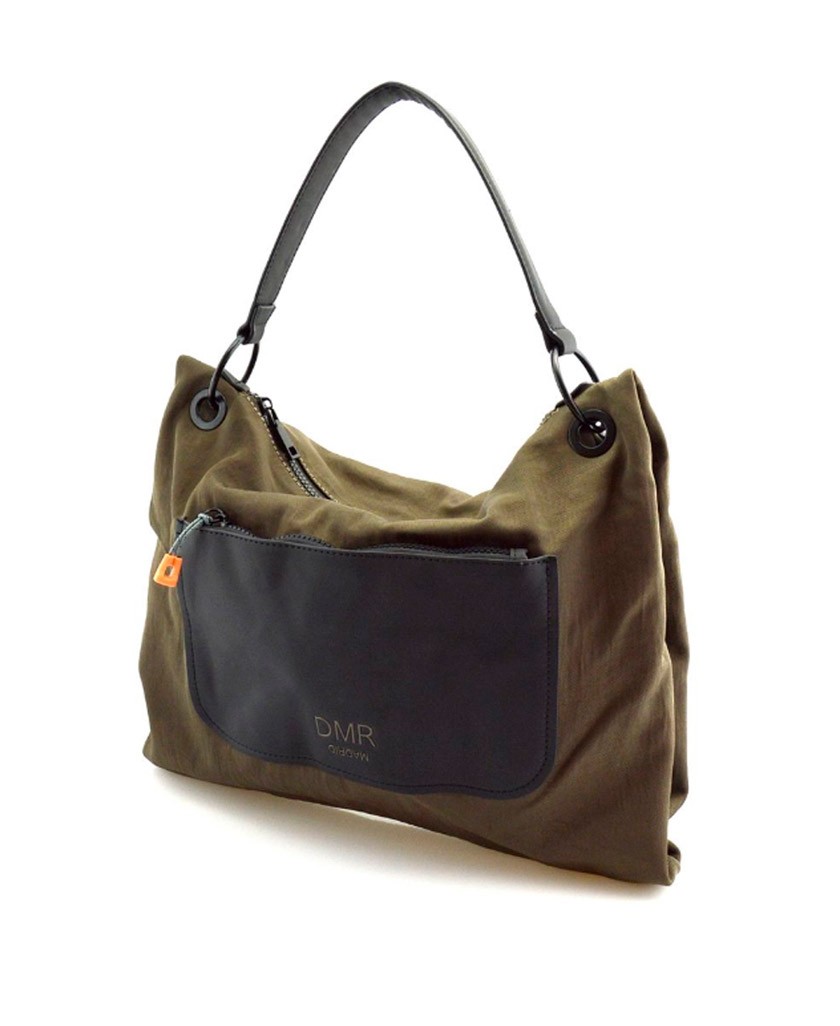 Bolso de mano color verde oliva DMR Touch Vero