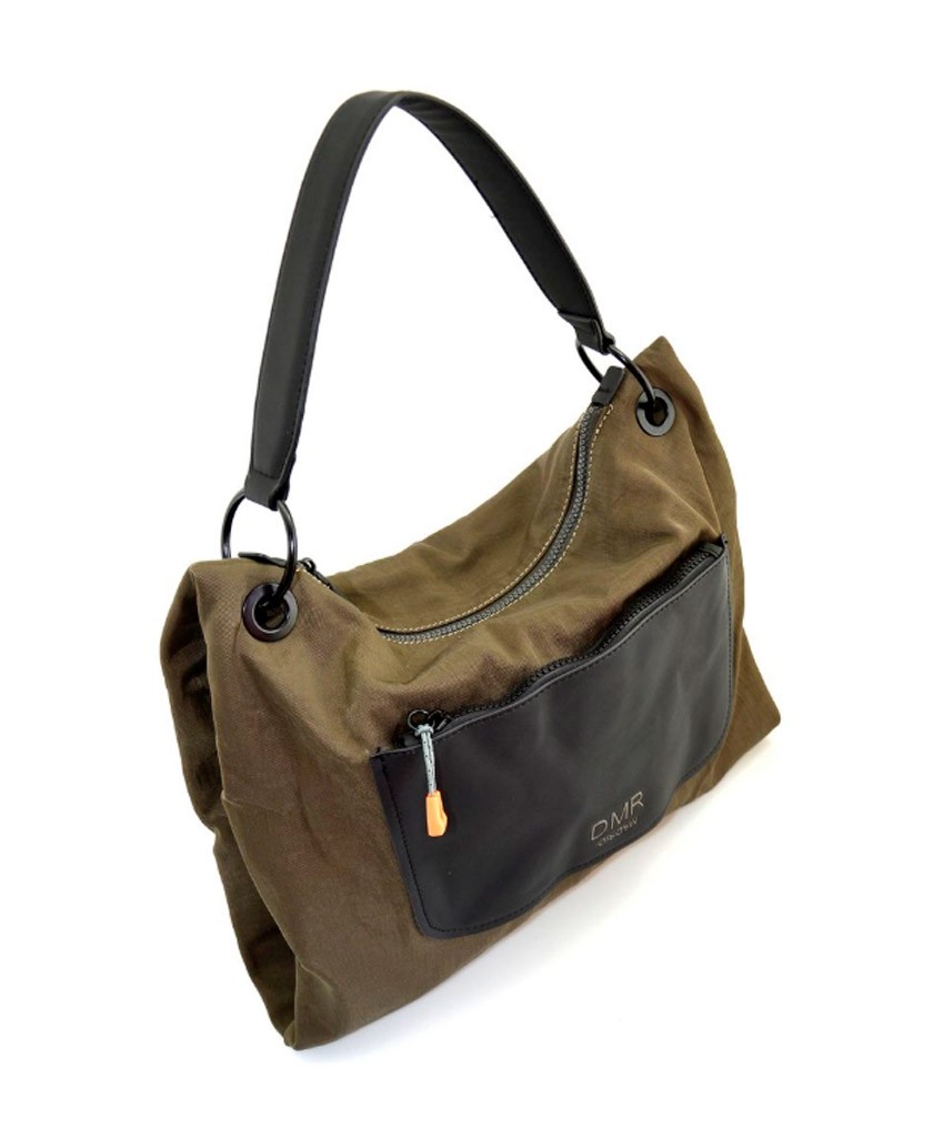 Bolso de mano color verde oliva DMR Touch Vero