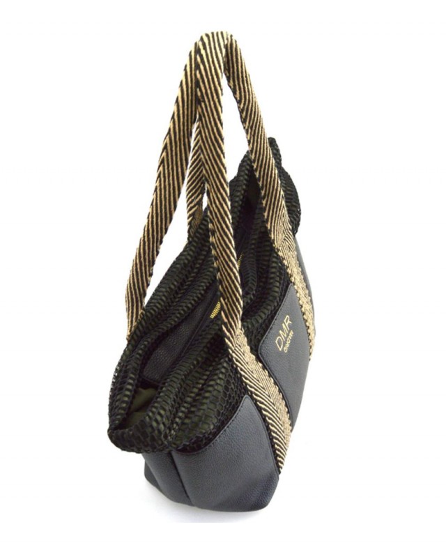 Bolso de rejilla en color negro DMR Touch Ibiza Bolso de rejilla en color negro DMR Touch Ibiza