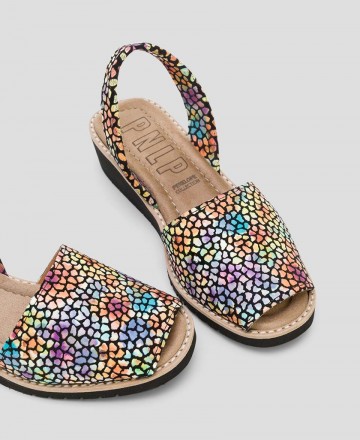 Menorquinas multicolor con cuña Penelope 5959