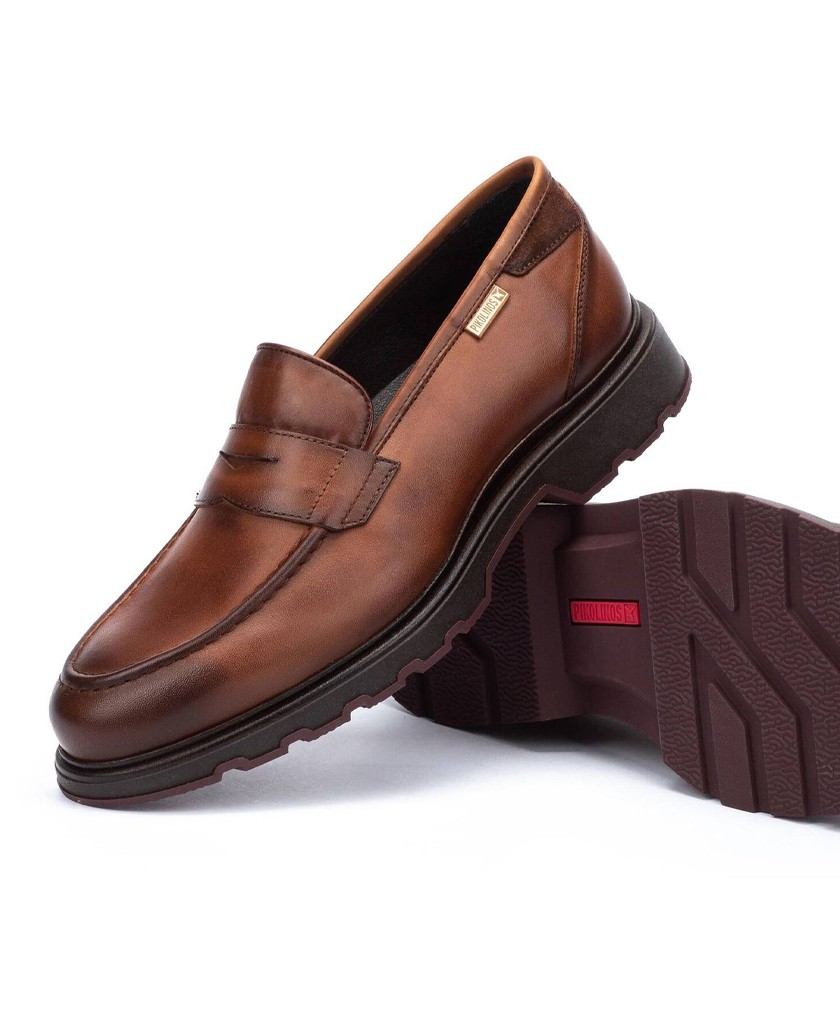 Mocasín piel marrón Pikolinos Linares M8U-3179C1