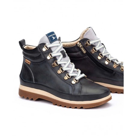 Blue lace-up ankle boots Pikolinos Vigo W3W-8564