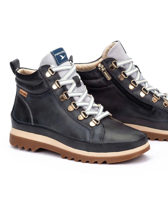 Blue lace-up ankle boots Pikolinos Vigo W3W-8564 Blue lace-up ankle boots Pikolinos Vigo W3W-8564