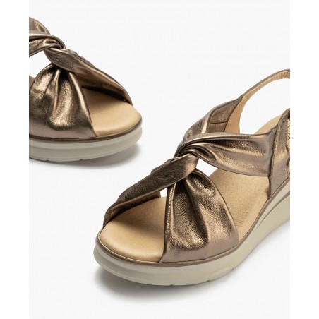 Pitillos 10365 metallic wedge sandals