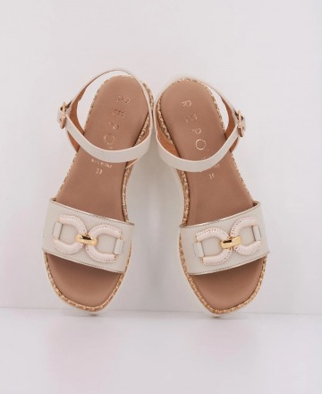 Repo Phil Gatiér 50248 Beige Wedge Sandal
