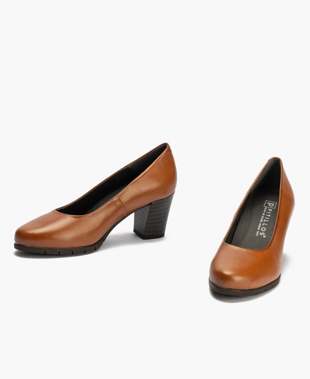 Brown Pitillos 100 Court Shoe