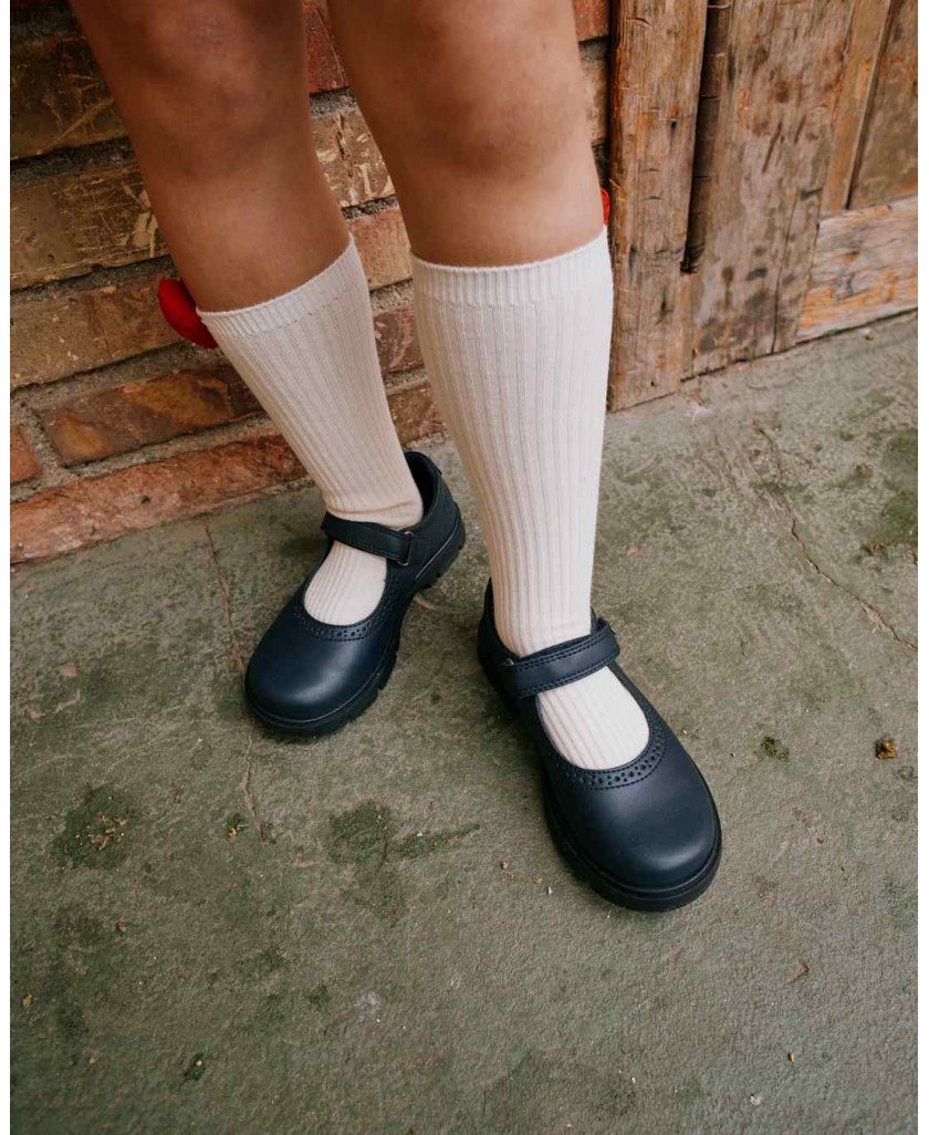 Pablosky 334120 navy blue school shoes