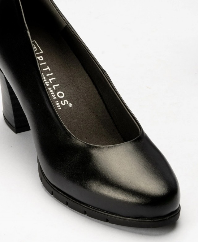 Pitillos 100 Classic black pump for women Pitillos 100 Classic black pump for women