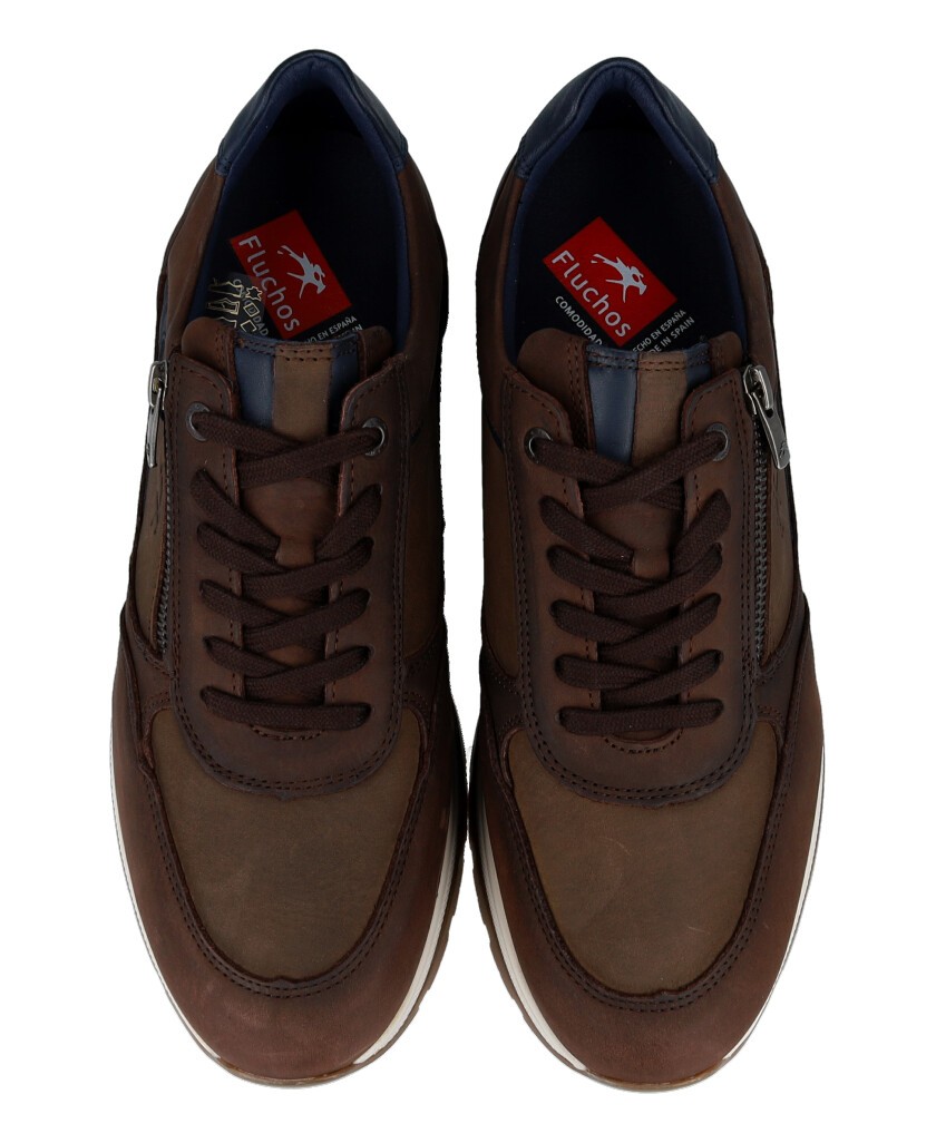 Zapatos de para hombre en color marron Caracteristicas cordones y cremallera altura de piso 3 cm piso de goma termoplastica ext