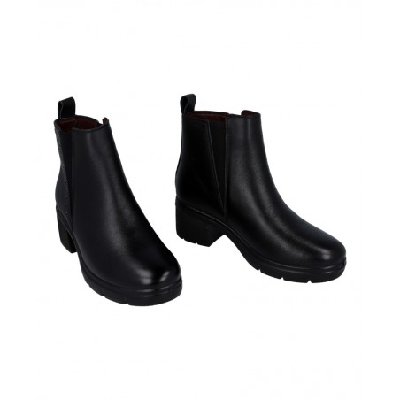 Happy Monk Madrid 006 black leather ankle boots