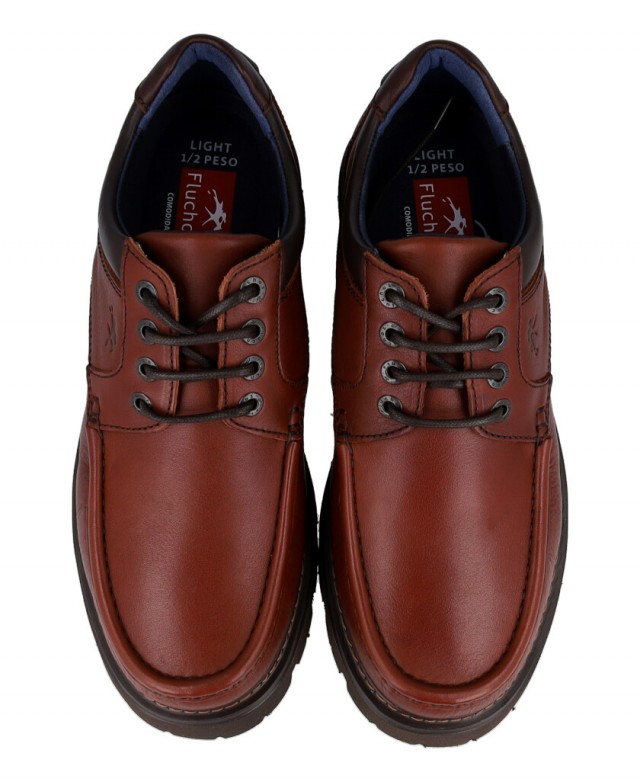 Fluchos Douglas F1320 brown men's boat shoes