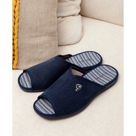 Zapatillas de casa hombre Garzón 6971.127 azul marino