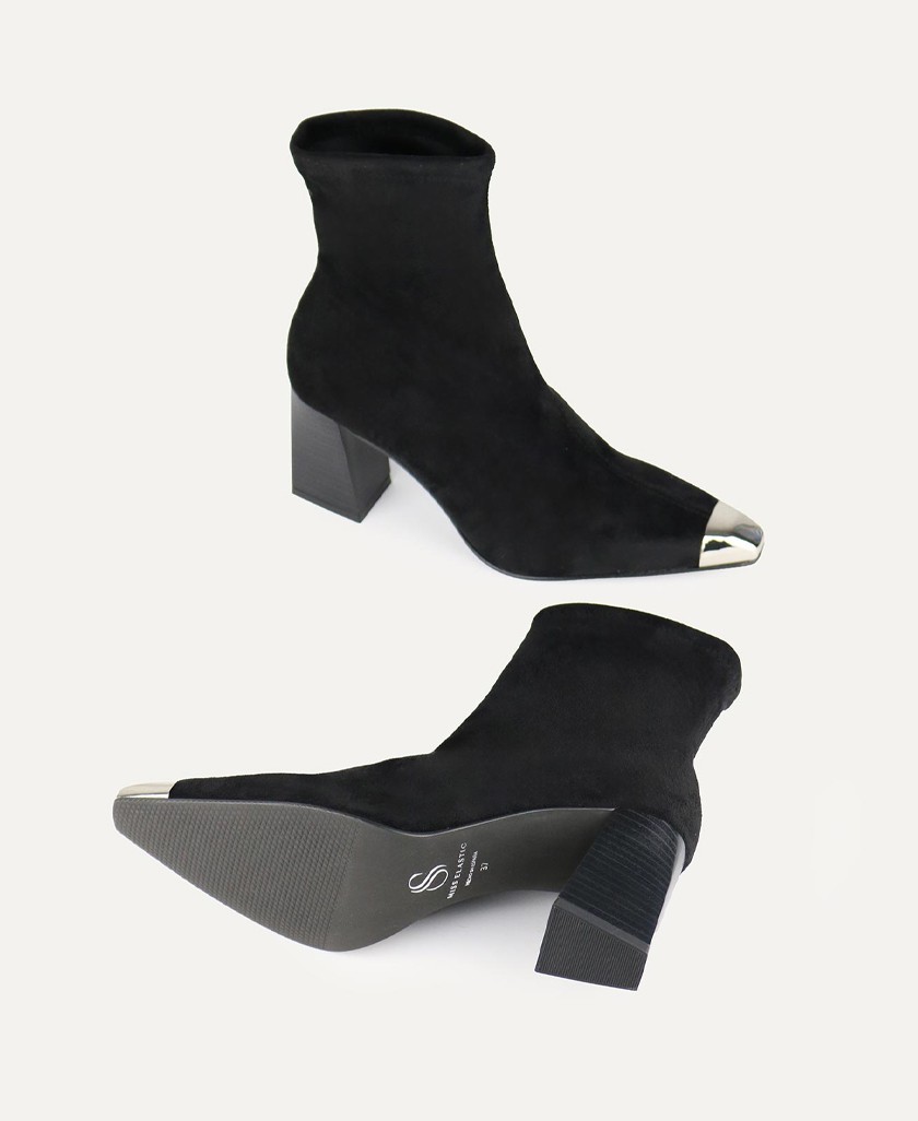 Botines elásticos con puntera afilada Miss Elastic 76133