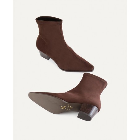 Miss Elastic mid heel ankle boots 76280