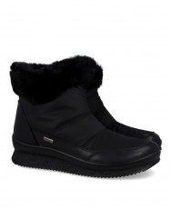 Imac 856678.02355.011 black fur-lined ankle boots