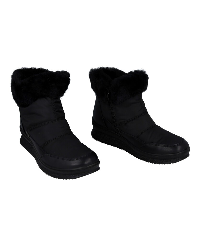 Imac 856678.02355.011 black fur-lined ankle boots