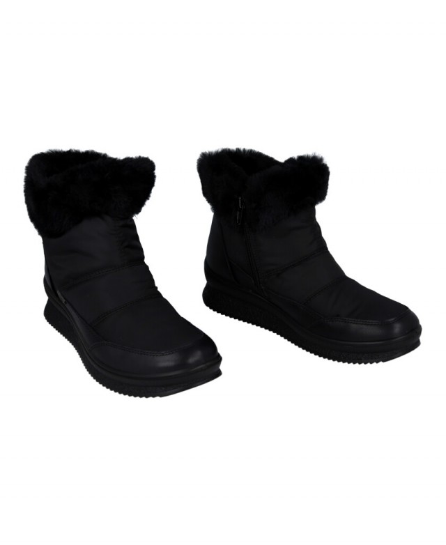 Imac 856678.02355.011 black fur-lined ankle boots