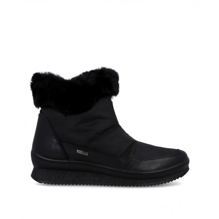 Imac 856678.02355.011 black fur-lined ankle boots