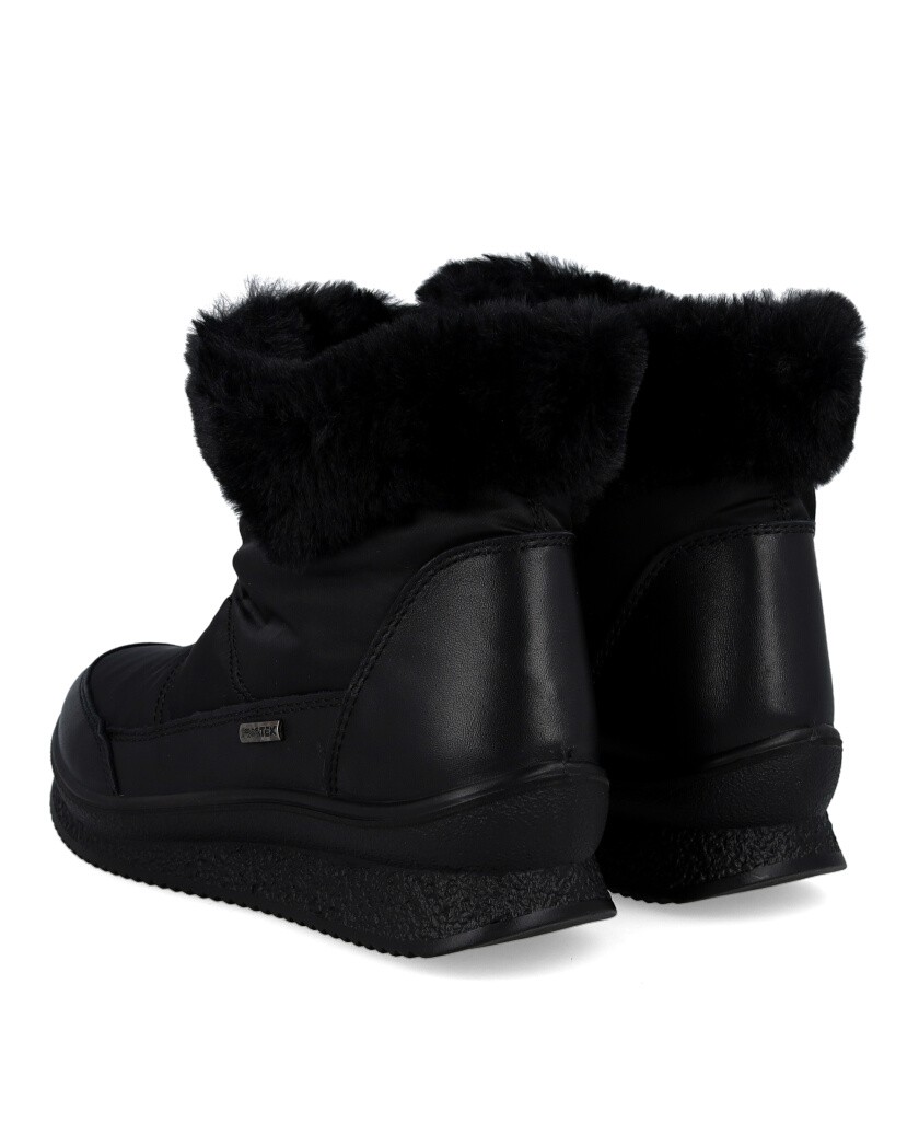 Imac 856678.02355.011 black fur-lined ankle boots