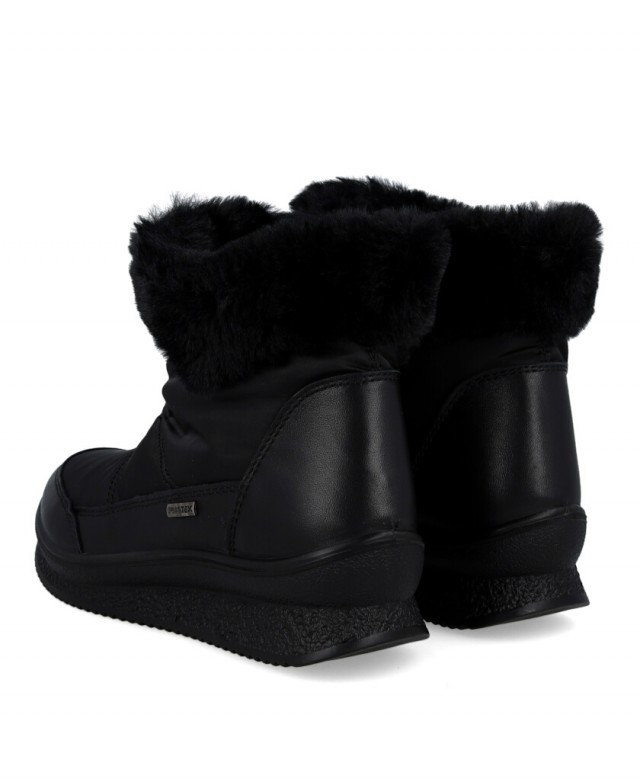 Imac 856678.02355.011 black fur-lined ankle boots