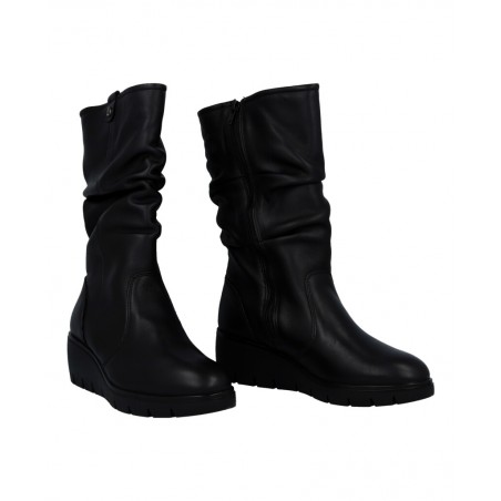 Botas de mujer de piel negra Imac 855510.1400.011
